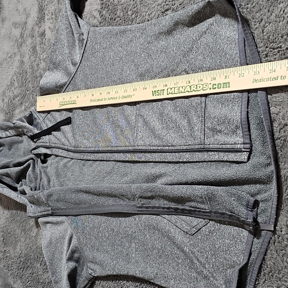 Cascade Sport Full Zip Up Hoodie Jacket Gray Lightweight Size L - Picture 5 of 6